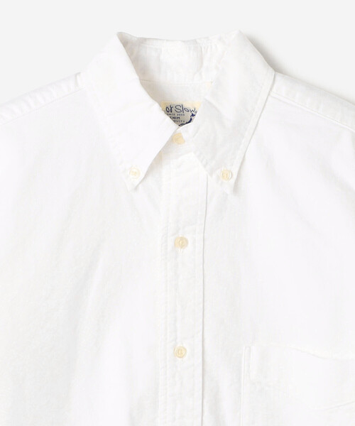 ブラウス シャツ orSlow |  ショート丈 ボタンダウンシャツ WHITE WOMEN レディース orSlow ブラウス シャツ | ショート丈 ボタンダウンシャツ WHITE