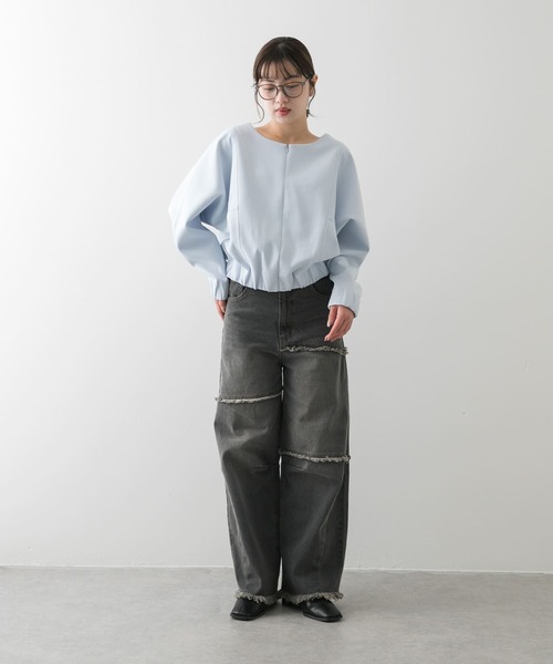 LDKWARE HOBONICHI アイボリー ボートネックTシャツ SENSE OF PLACE by URBAN RESEARCH tシャツ ボートネック