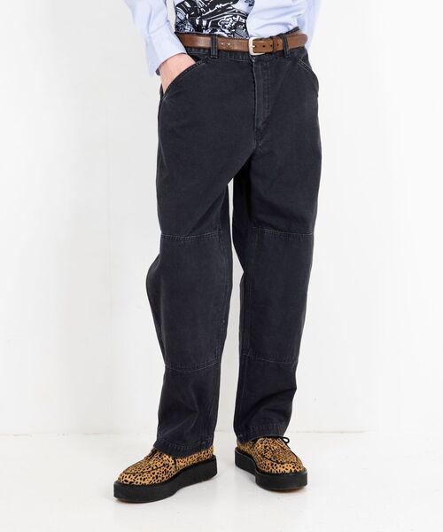 【希少】HYSTERIC GLAMOUR ヘリンボーン ストライプ ペインター ヒステリックグラマー HYSTERIC GLAMOUR ペインターパンツ