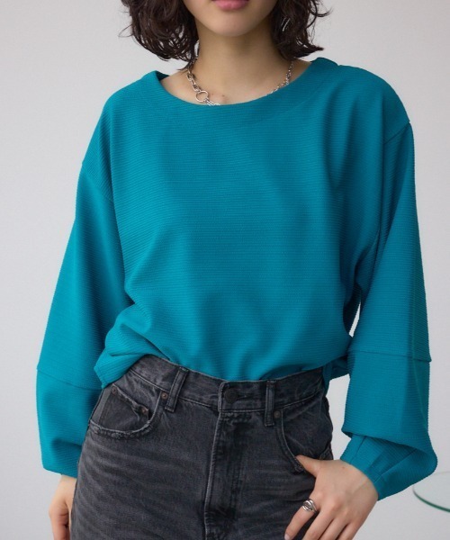 AZUL BY MOUSSY tシャツ ボートネックカットトップス レディース