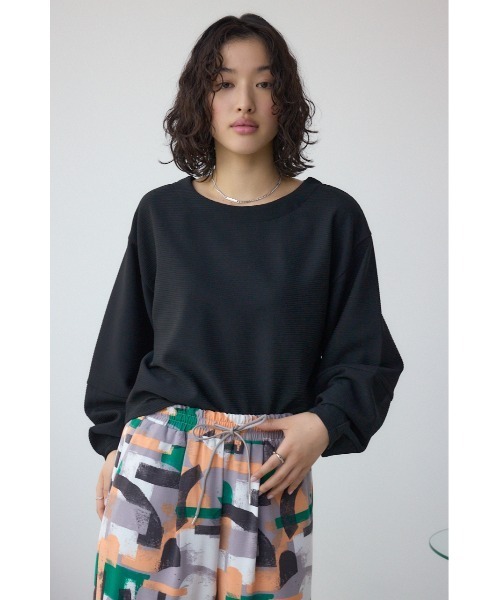 AZUL BY MOUSSY tシャツ ボートネックカットトップス レディース