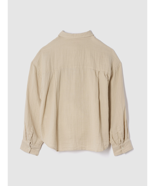 GAP ブラウス シャツ ガーゼ ビッグシャツ 長袖 レディース