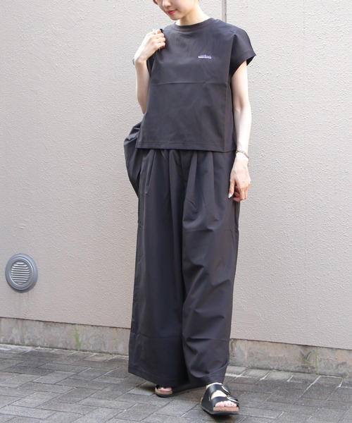 美品 THOUSAND MILE オリーブ ポロシャツ パンツ セットアップ THOUSAND MILE パンツ 「THOUSAND MILE/サウザンドマイル