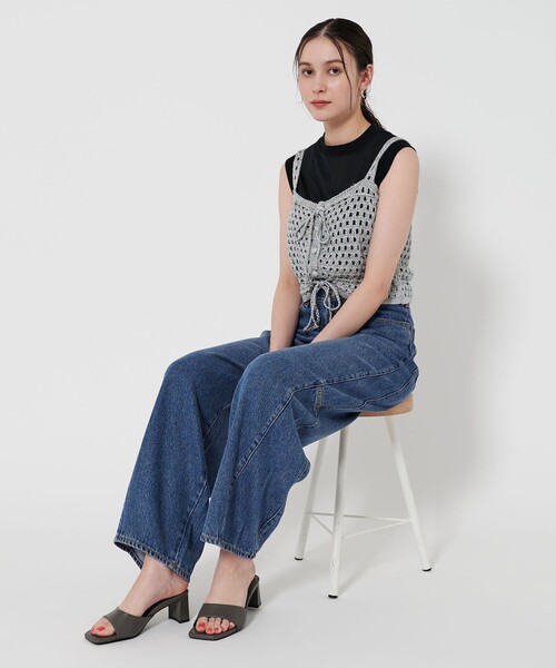 BEAUTY&YOUTH レザーライク スクエアトゥ ミュール BEAUTY&YOUTH UNITED ARROWS｜レザーライク スクエアトゥ