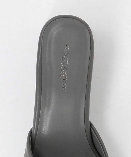 BEAUTY＆YOUTH UNITED ARROWS サンダル レザーライク スクエア