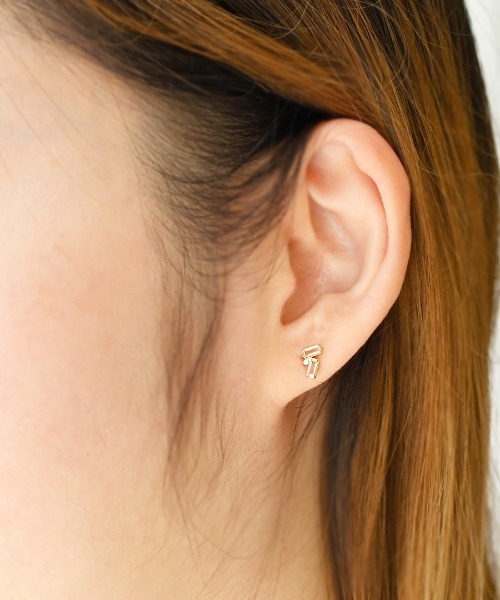 ☆未使用☆sowi K10YG フェザーフープピアス ☆未使用☆sowi K10YG