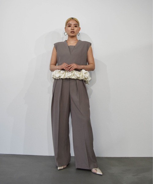 ANDRESD パンツドレス ホイップヘムドレス / whip hem dress