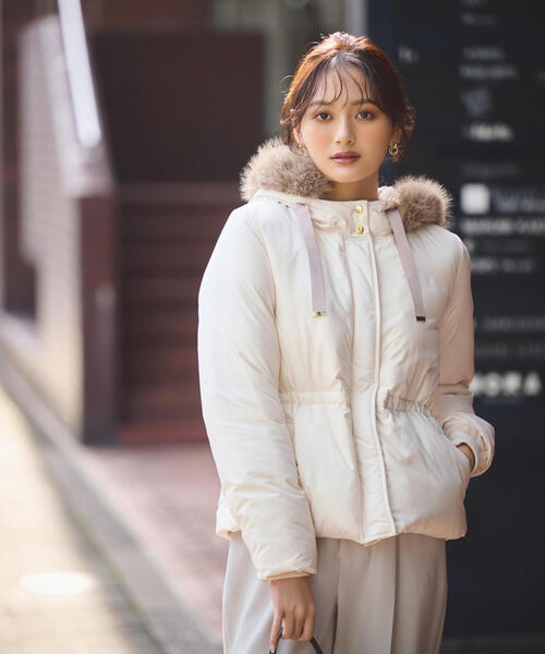 「PROPORTION BODY DRESSING」 ダウンジャケット SMALL ピンク レディース_画像2