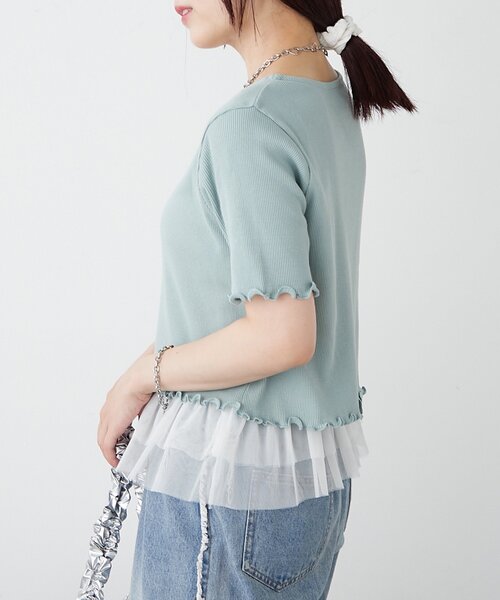 w closet tシャツ 「新色追加！7色展開」半袖W ZIPリブカーデ