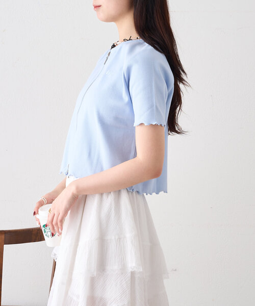 w closet tシャツ 「新色追加！7色展開」半袖W ZIPリブカーデ