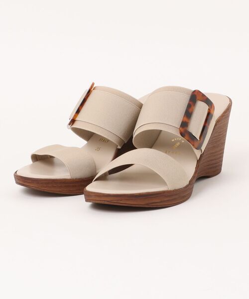 【ITALIAN SHOEMAKERS】べっ甲風バックルサンダル ITALIAN SHOEMAKERS サンダル 「ITALIAN SHOEMAKERS」べっ甲風