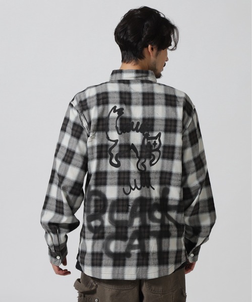 guernika lab aoat SP シャツコート Flash ROYAL FLASH シャツ Guernika/ゲルニカ/Check Shirt メンズ