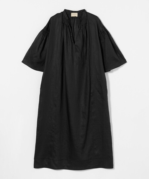 UNITED ARROWS ワンピース ラミー ギャザー ボリュームスリーブ