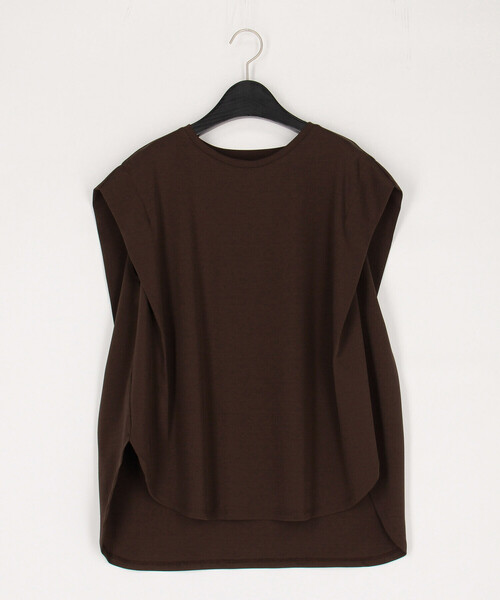 tシャツ コットン強撚ポンチ ショルダータックTシャツ レディース K.T KIYOKO TAKASE tシャツ コットン強撚ポンチ ショルダー
