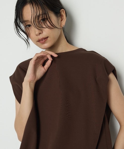 K.T KIYOKO TAKASE tシャツ コットン強撚ポンチ ショルダー