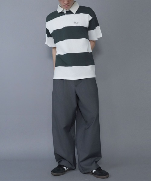 SPINNS（スピンズ） パンツ バレルレッグスラックスワイドパンツ