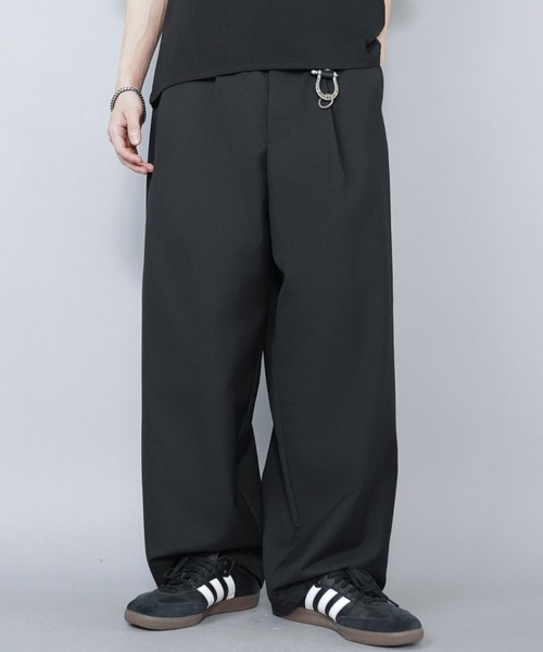 SPINNS（スピンズ） パンツ バレルレッグスラックスワイドパンツ