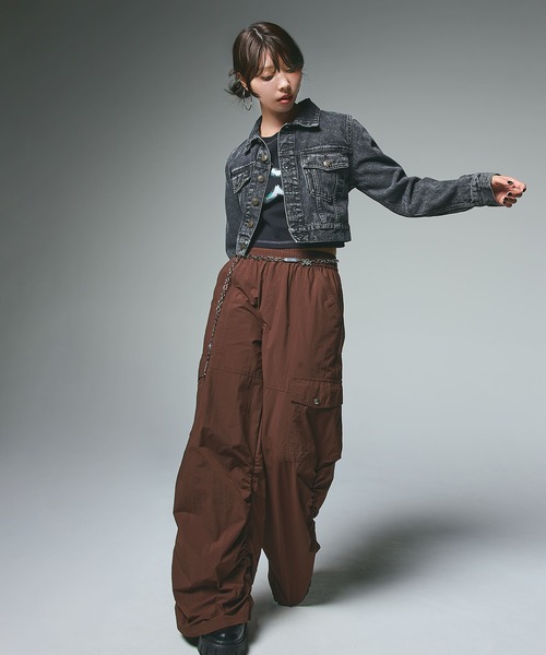 X-girl（エックスガール） カーゴパンツ VOLUME HEM LOOSE EASY PANTS
