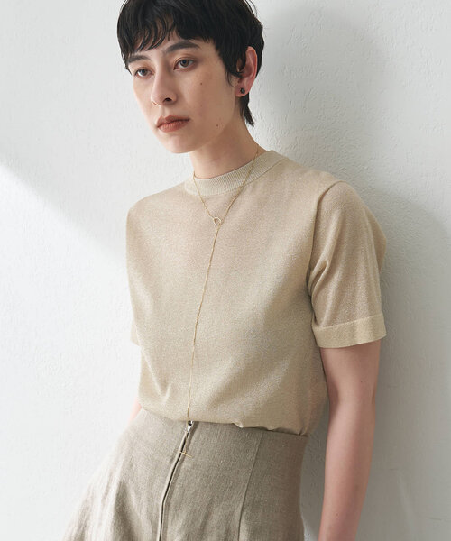 Whim Gazette（ウィム ガゼット） ニット セーター ラメプルオーバー