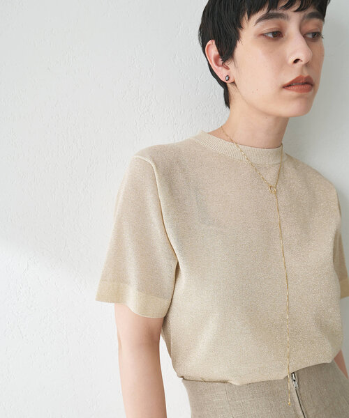 Whim Gazette（ウィム ガゼット） ニット セーター ラメプルオーバー