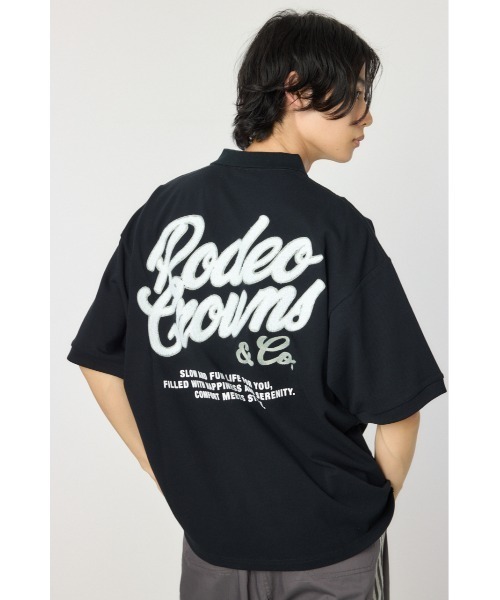VAQUERA ロゴポロシャツ RODEO CROWNS WIDE BOWL ポロシャツ バックサガラロゴポロシャツ