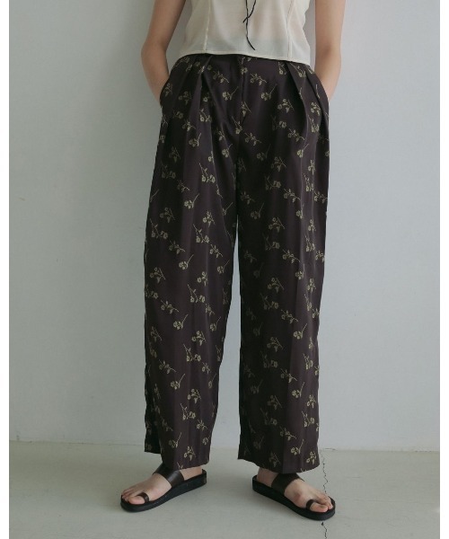 パンツ anuke Flower Jacquard Pants anuke パンツ Flower Jacquard Pants レディース : ZOZOTOWN