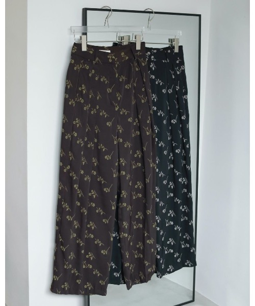 パンツ anuke Flower Jacquard Pants anuke ANUKE アンヌーク Flower Jacquard Pants 即納 SALE