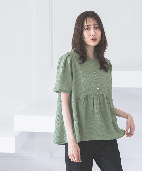 tシャツ ジャガードペプラムプルオーバー/311078 レディース | GLOBAL WORK