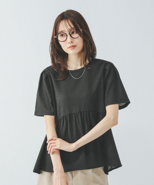 tシャツ ジャガードペプラムプルオーバー/311078 レディース | GLOBAL WORK | 11
