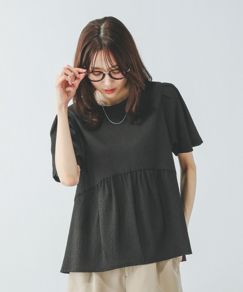 tシャツ ジャガードペプラムプルオーバー/311078 レディース | GLOBAL WORK | 12