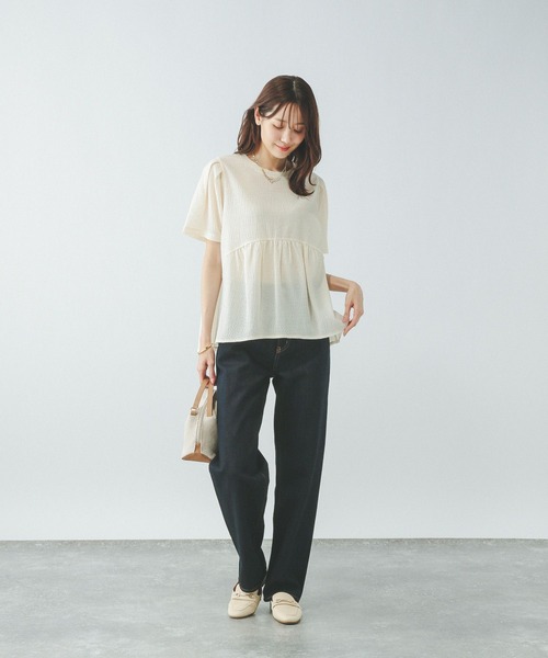 tシャツ ジャガードペプラムプルオーバー/311078 レディース | GLOBAL WORK | 14