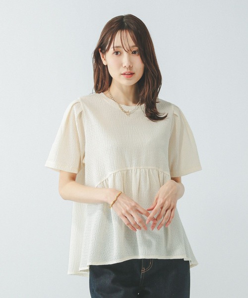 tシャツ ジャガードペプラムプルオーバー/311078 レディース | GLOBAL WORK | 15