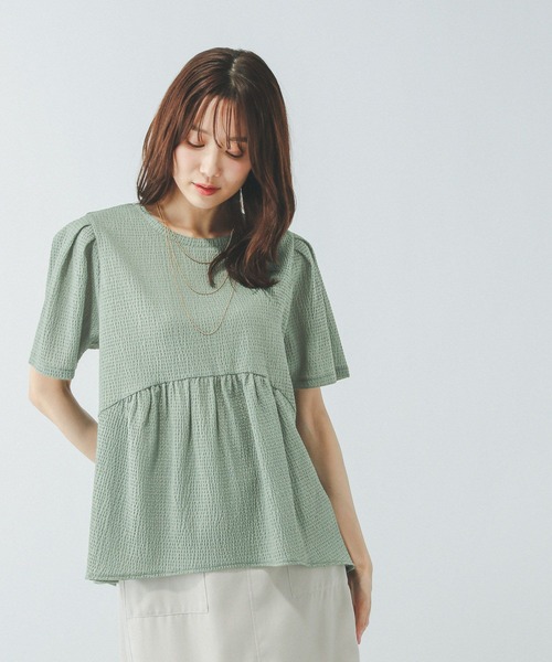 tシャツ ジャガードペプラムプルオーバー/311078 レディース | GLOBAL WORK | 19