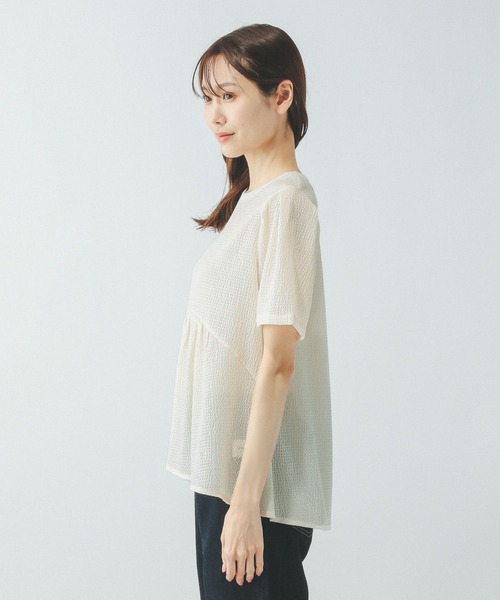 tシャツ ジャガードペプラムプルオーバー/311078 レディース | GLOBAL WORK | 22