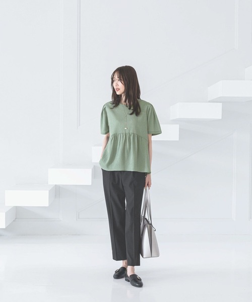tシャツ ジャガードペプラムプルオーバー/311078 レディース | GLOBAL WORK | 05
