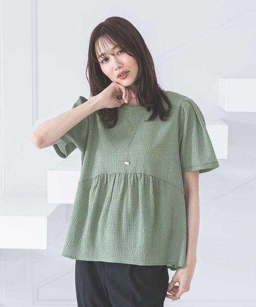 tシャツ ジャガードペプラムプルオーバー/311078 レディース | GLOBAL WORK | 07