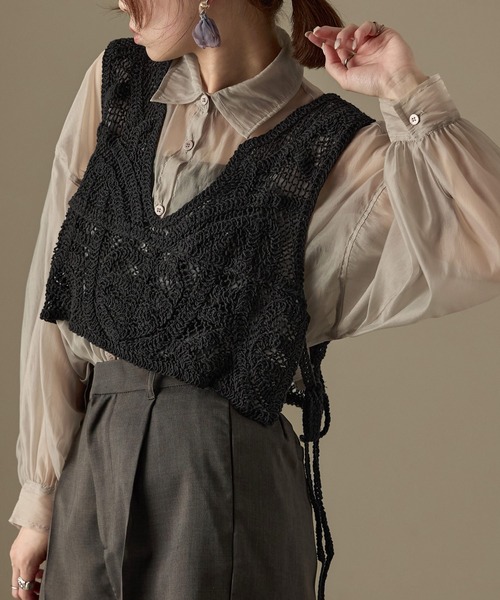 Fashion Letter（ファッションレター） ベスト ジレ 夏 かぎ針編み