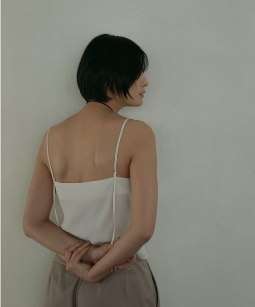 anuke（アンヌーク） キャミソール Satin Gather Camisole : ZOZOTOWN