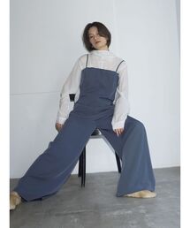 タグ付き新品 Htage 現行品 サイドオープンベアトップコンビネゾン ブルー Htage（テージ） オールインワン 「Htage」サイドオープンベアトップ