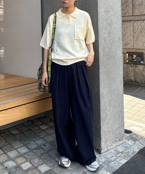 新品未使用 namacheko 22SS パターンニット ポロシャツ Sサイズ m17384569490_1.jpg?1722475188