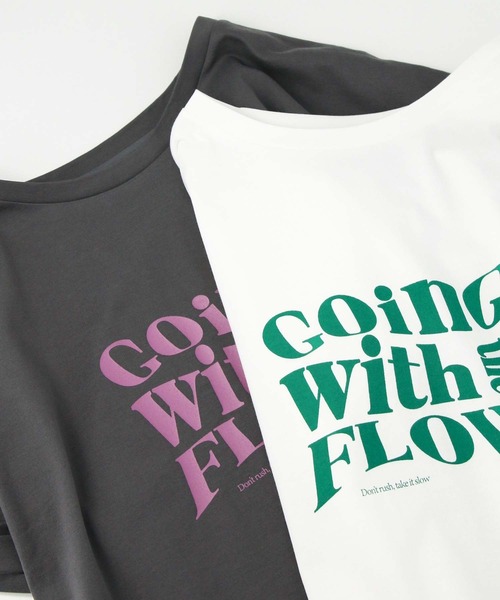 「Gready Brilliant」 「auief」半袖Tシャツ 38 チャコールグレー レディース