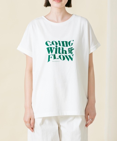 「Gready Brilliant」 「auief」半袖Tシャツ 38 チャコールグレー レディース