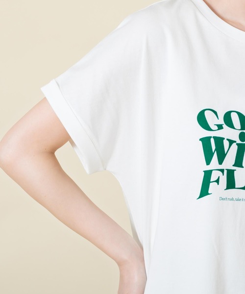 「Gready Brilliant」 「auief」半袖Tシャツ 38 チャコールグレー レディース