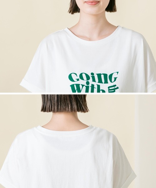 「Gready Brilliant」 「auief」半袖Tシャツ 38 チャコールグレー レディース