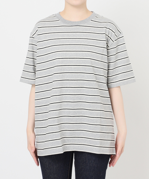 journal standard L'essage tシャツ マルチボーダーTシャツ
