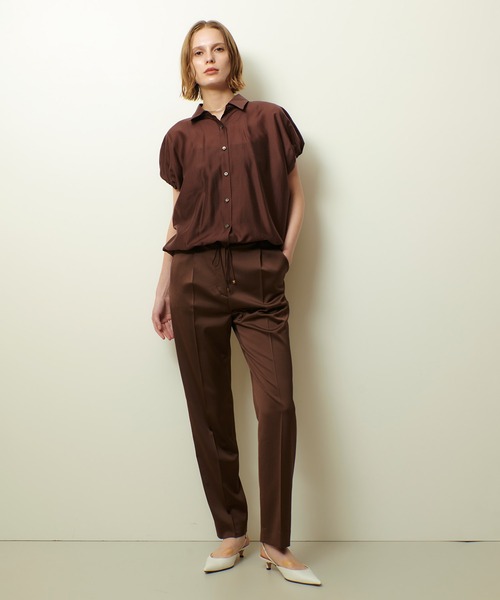 ✳︎allurevilleアルアバイル　シルク混シアーとろみトップス　ポンチョ allureville - ✳︎allurevilleアルアバイル シルク混シアーとろみ