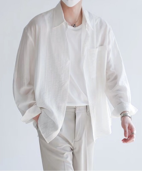 JOHNNY WOLF（ジョニーウルフ） シャツ MIRACH シアー ルーズシャツ