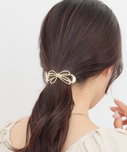 PLADA バレッタ ヘアクリップ Heartdance（ハートダンス） ヘアクリップ バタフライモチーフメタル