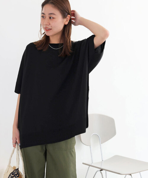 「JOURNAL STANDARD relume」 半袖ニット FREE ライトグレー レディース_画像6