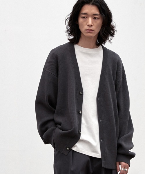 WYM LIDNM 「WYM LIDNM」 ニットカーディガン S グレー メンズ